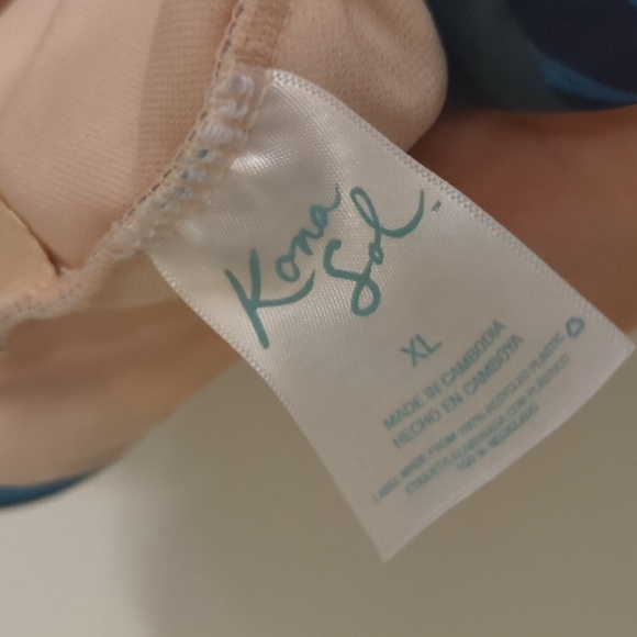 Kona Sol Target One Piece Hawaiian Floral Swimsuit Women's XL Bird of paradise - Picture 9 of 13